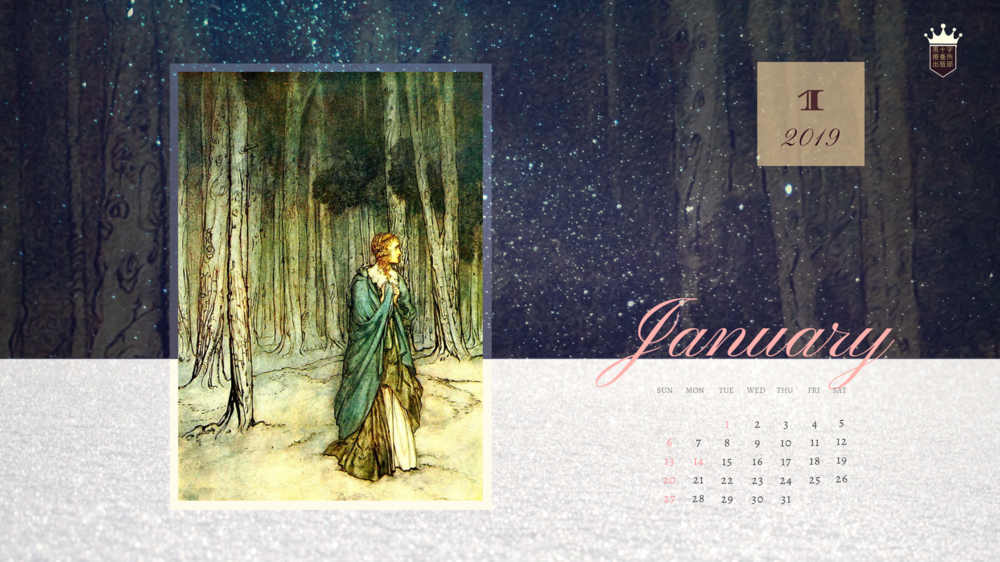2019 Free Calender Wallpaper fairy vintage1920px×1080px(4).png